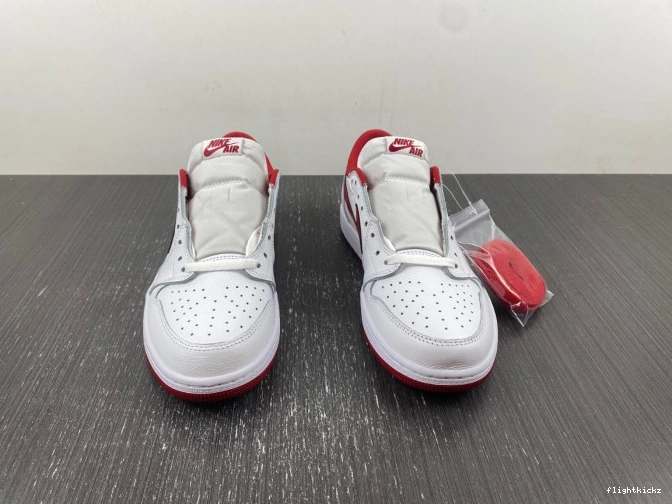 White 1 Jordan 705329-101 Retro Varsity Low Red 1105